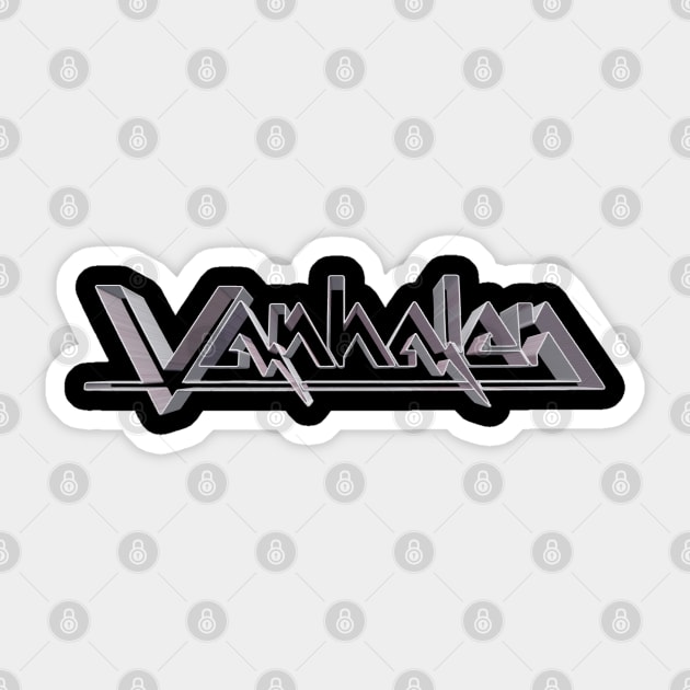 Van Halen - Original First Album VH logo Outline 3D Sticker by RetroZest